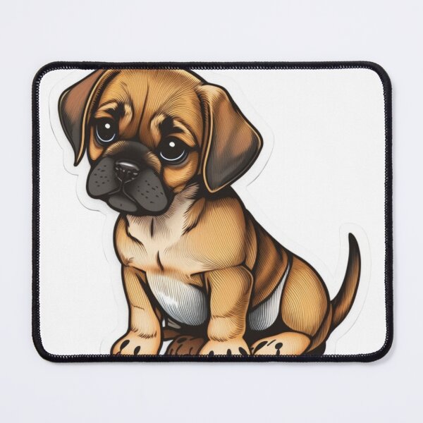 Item preview, Cute Puppy Dog Puggle designed and sold by Media-DK.