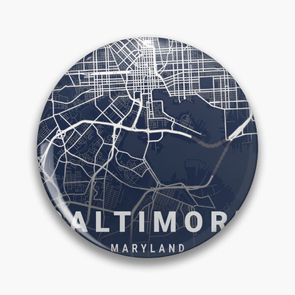 Item preview, Blueprint style map of  Baltimore  designed and sold by More than Myriad.