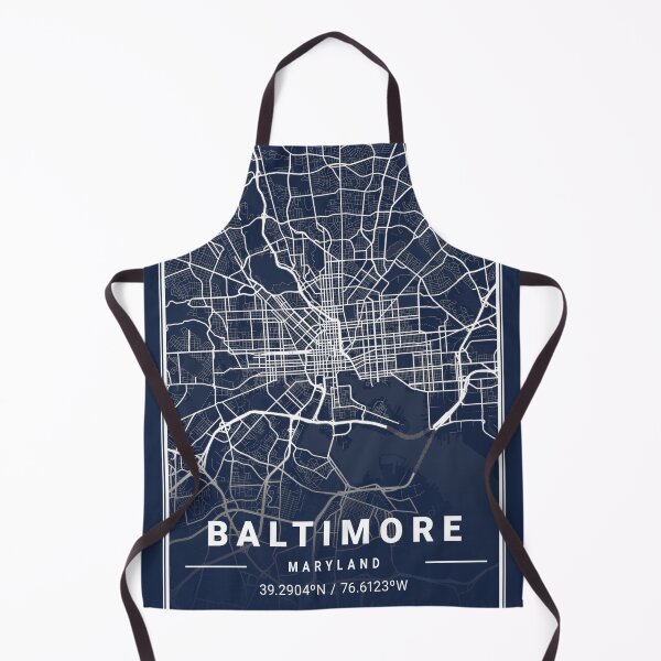 Item preview, Blueprint style map of Baltimore designed and sold by More than Myriad.