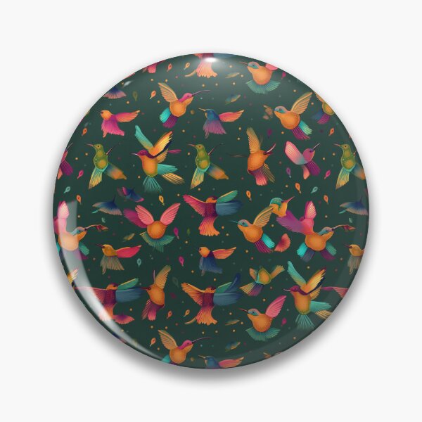 Artikelvorschau, Hummingbird Seamless Vintage Colorful Pattern V5 entworfen und verkauft von Family Journey with God.