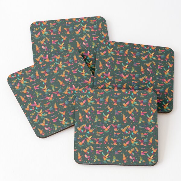 Item preview, Hummingbird Seamless Vintage Colorful Pattern V5 designed and sold by Family Journey with God.