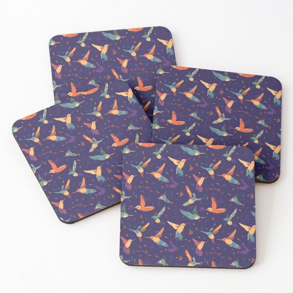Item preview, Hummingbird Seamless Vintage Colorful Pattern V6 designed and sold by Family Journey with God.