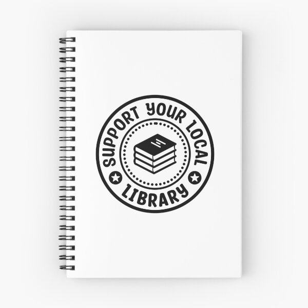 Item preview, Support Your Local Library Black Stamp designed and sold by bolkibox.