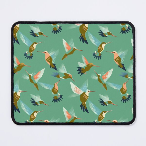 Item preview, Hummingbird Seamless Vintage Colorful Pattern V8 designed and sold by Family Journey with God.