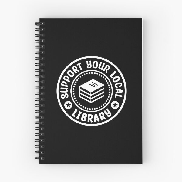 Item preview, Support Your Local Library White Stamp designed and sold by bolkibox.