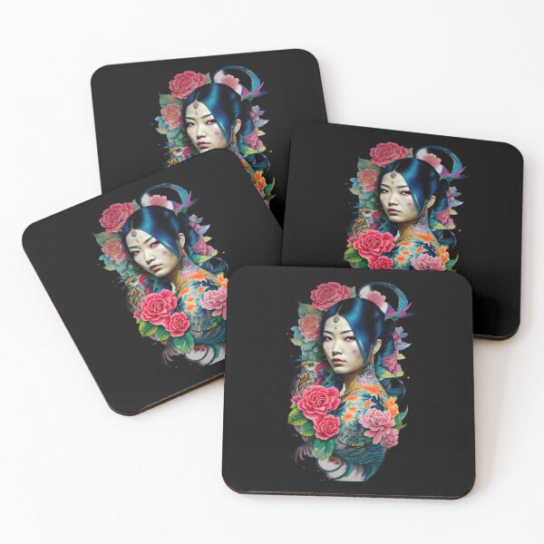 Item preview, Watercolor Geisha Tattoo designed and sold by Smitherland17.