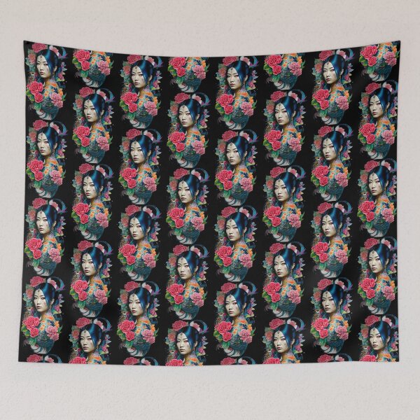 Item preview, Watercolor Geisha Tattoo designed and sold by Smitherland17.