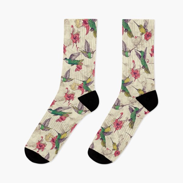 Artikelvorschau, Hummingbird Seamless Vintage Colorful Pattern V9 entworfen und verkauft von Family Journey with God.