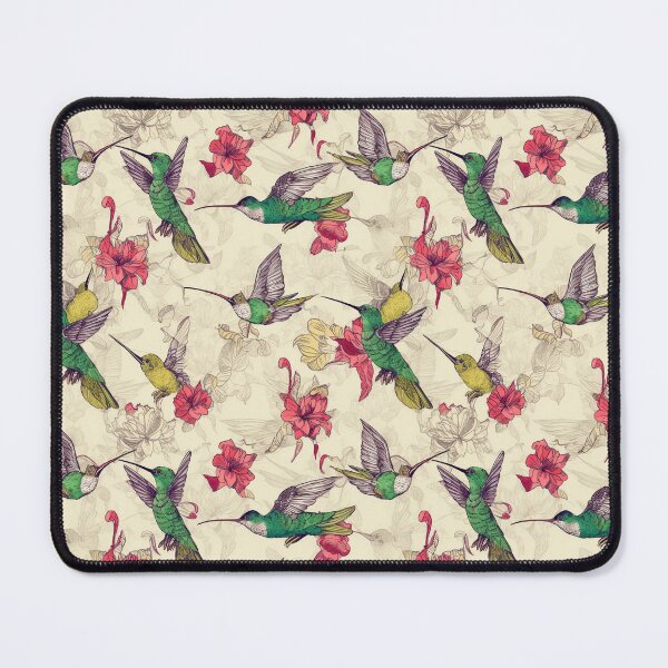 Item preview, Hummingbird Seamless Vintage Colorful Pattern V9 designed and sold by Family Journey with God.