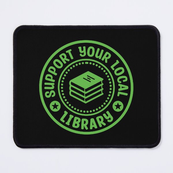 Item preview, Support Your Local Library Green Stamp designed and sold by bolkibox.