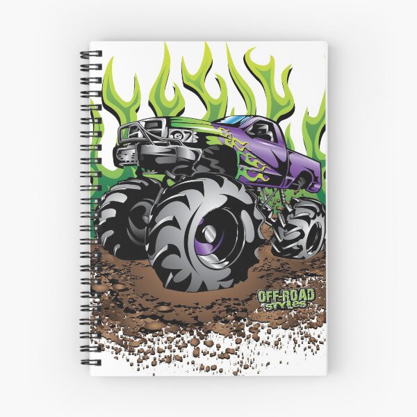Item preview, Mud Truck Green Mega Flame designed and sold by offroadstyles.