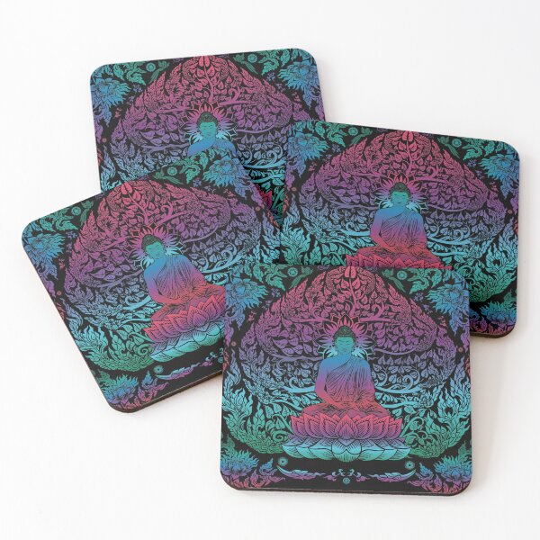 Item preview, Colorful Buddha on Lotus designed and sold by HolidayBug.