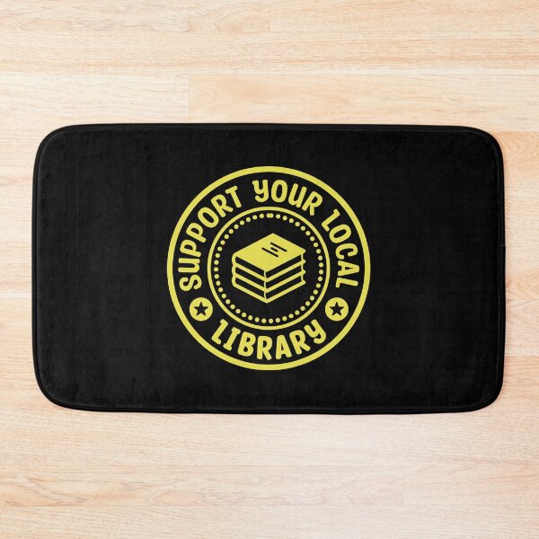 Item preview, Support Your Local Library Yellow Stamp designed and sold by bolkibox.