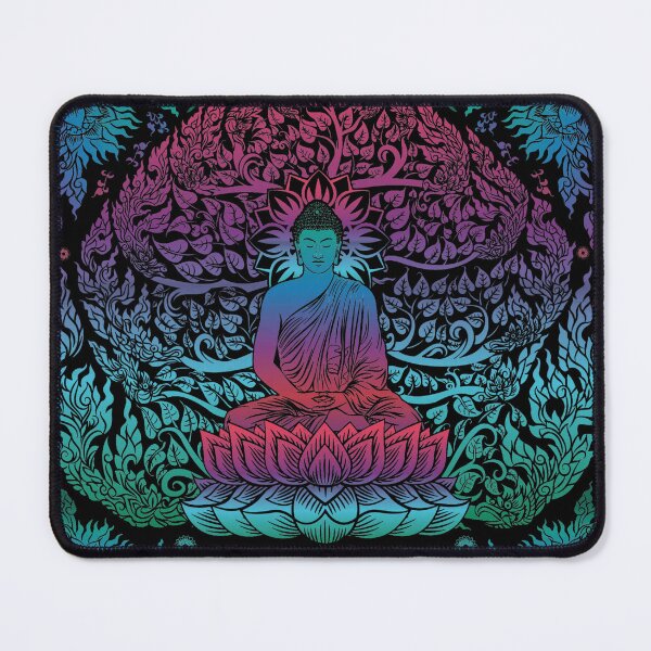 Item preview, Colorful Buddha on Lotus designed and sold by HolidayBug.