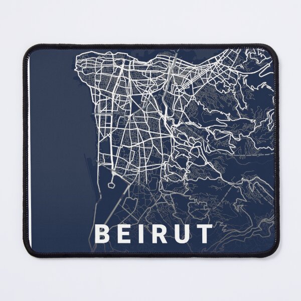 Item preview, Blueprint Map of Beirut Lebanon designed and sold by More than Myriad.