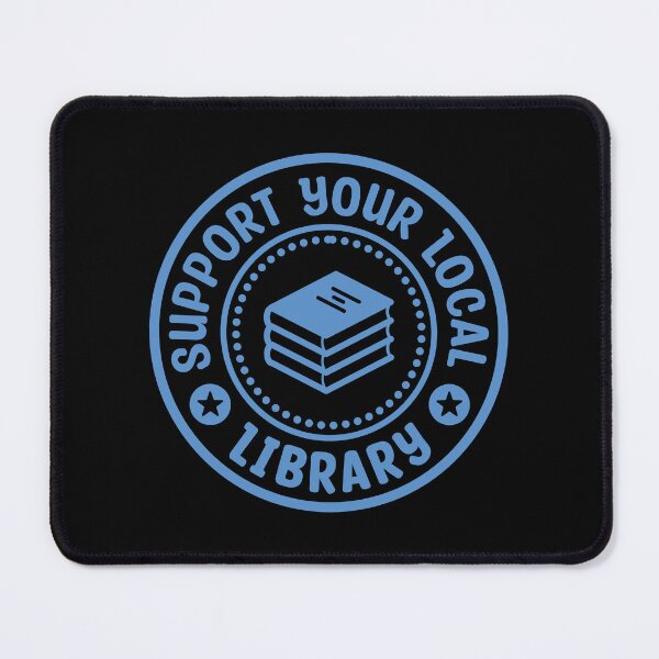 Item preview, Support Your Local Library Blue Stamp designed and sold by bolkibox.