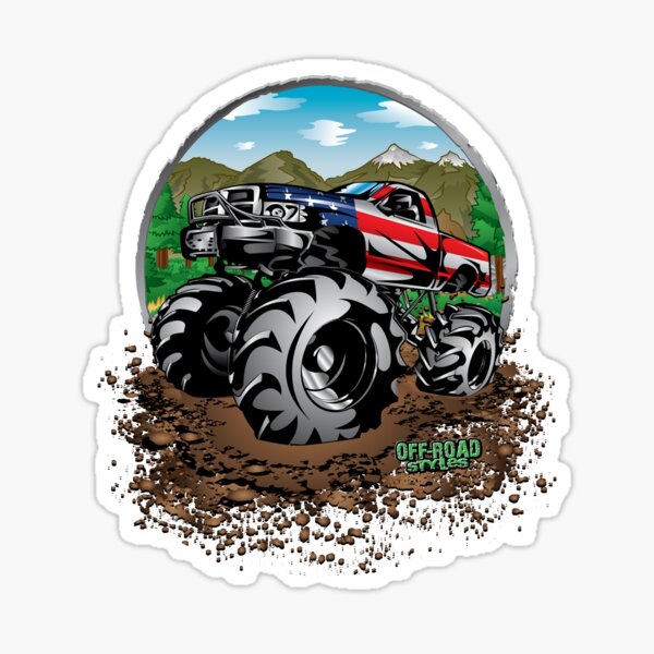 Mud Trucks Stickers for Sale