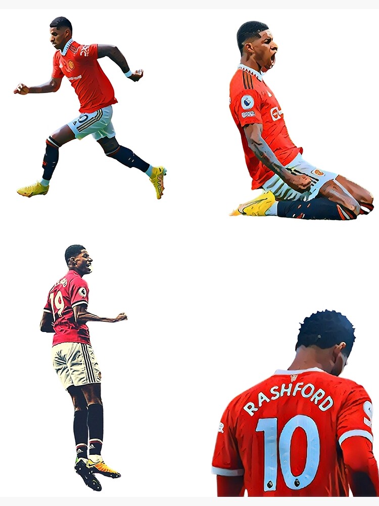 Marcus Rashford Pink Jersey Sticker Greeting Card for Sale by Hevding