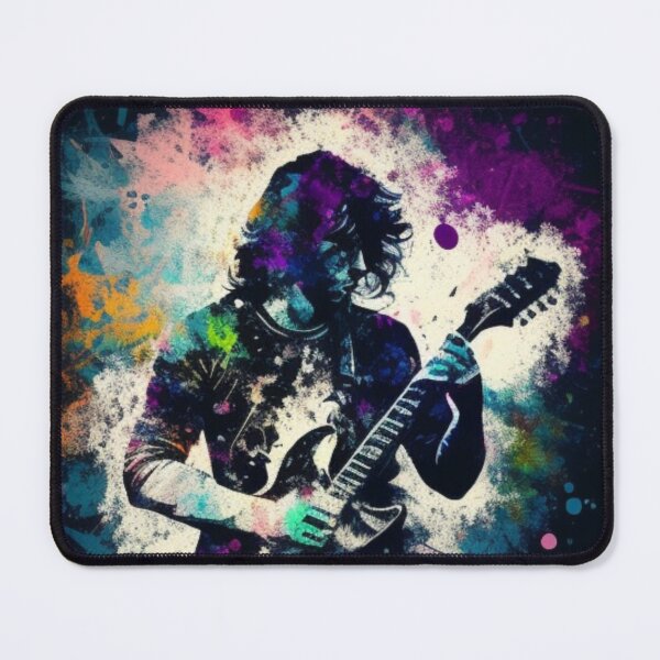 Item preview, Painting guitarist illustration designed and sold by Nickyvb.