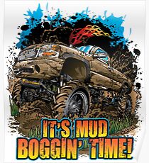 Mud Truck It's Mud Boggin' Time Poster