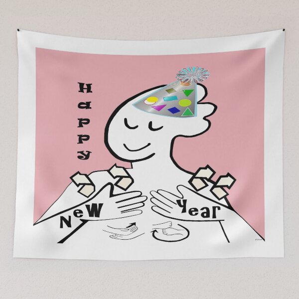 Item preview, ASL Happy New Year designed and sold by EloiseArt.
