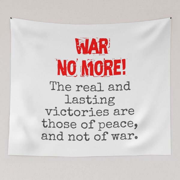 Item preview, The Real And Lasting Victories - Anti-War Quote designed and sold by CrankyOldDude.