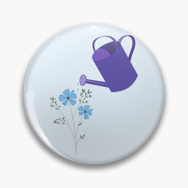 Item preview, Cosmos and Watering Can  designed and sold by peachesandfizz.