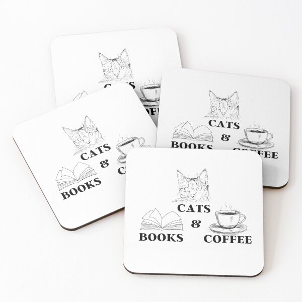 Item preview, Cats books and coffee, coffee lover shirts, Funny Coffee Shirt designed and sold by Alaminee.