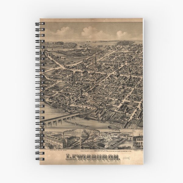 Item preview, Lewisburgh, Pennsylvania (1884) designed and sold by allhistory.