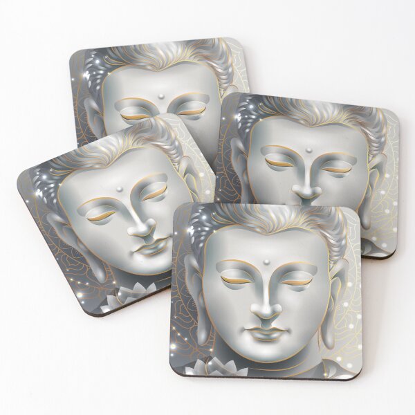 Item preview, Silver & Gold Buddha Lotus designed and sold by HolidayBug.