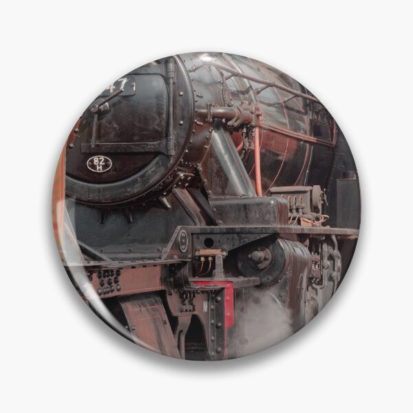 Item preview, 46447 steam train sat behind Large Prairie 4555 in an atmospheric shot designed and sold by duncan1980uk.