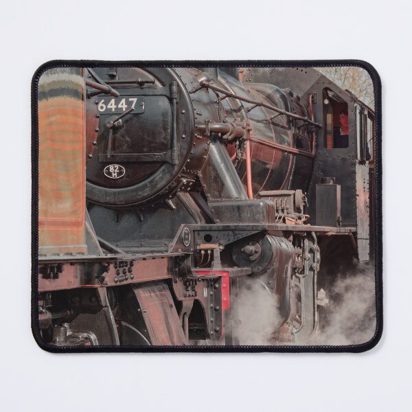 Item preview, 46447 steam train sat behind Large Prairie 4555 in an atmospheric shot designed and sold by duncan1980uk.