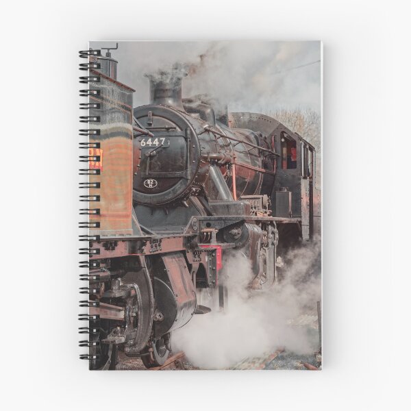 Item preview, 46447 steam train sat behind Large Prairie 4555 in an atmospheric shot designed and sold by duncan1980uk.