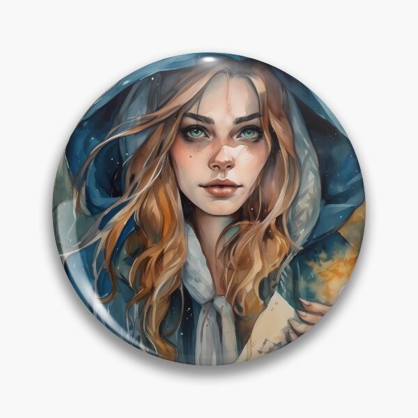 Artikelvorschau, Watercolour : Girl In A Forest : Digital Art Illustration entworfen und verkauft von MTJ-Mushrooms.