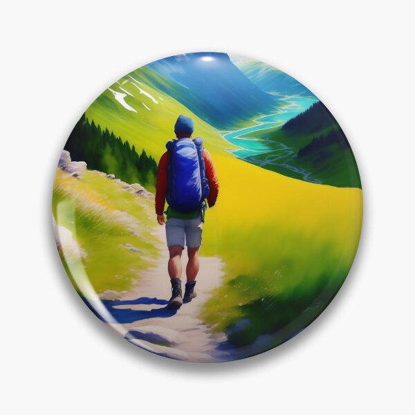 Artikelvorschau, Backpacker auf Trekking Trail entworfen und verkauft von Parag's Travel Shop.