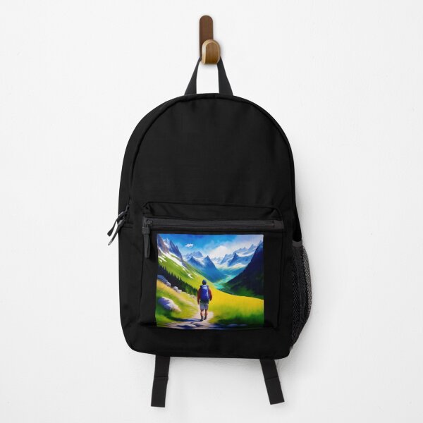 Artikelvorschau, Backpacker auf Trekking Trail entworfen und verkauft von Parag's Travel Shop.