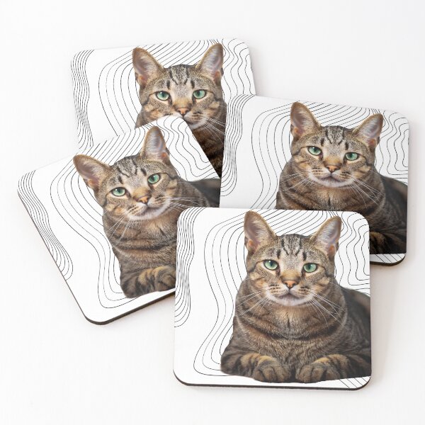 Item preview, striped cat designed and sold by jaquelinedejff.