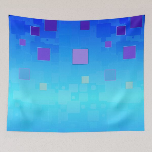Item preview, Desvanecimiento cuadrado azul designed and sold by RysEmporium.