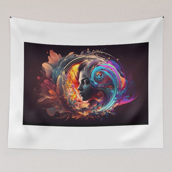 Item preview, Abstract Woman Face Art  designed and sold by PeteRascal.