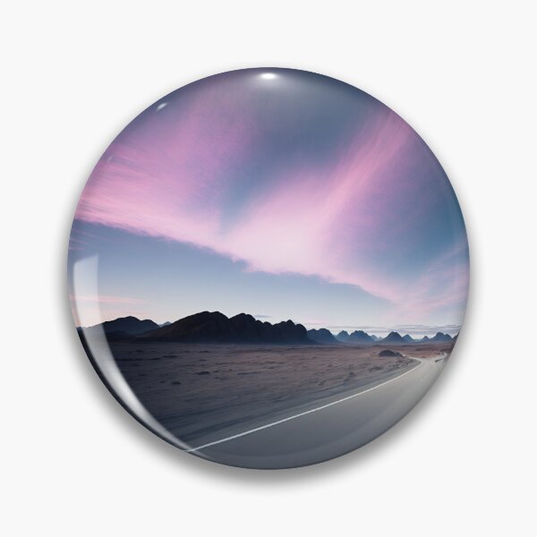 Item preview, A Minimalist Landscape With A Single Winding Road Leading To The Horizon Ai Generated Art designed and sold by AiGens.