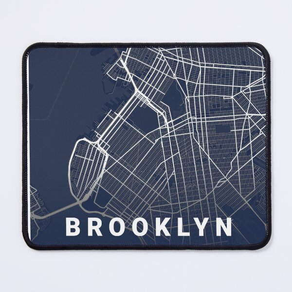 Item preview, Blueprint City Map of Brooklyn Unites States Line art designed and sold by More than Myriad.