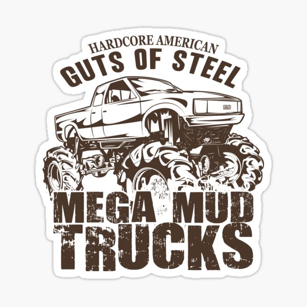 Mud Trucks Stickers for Sale