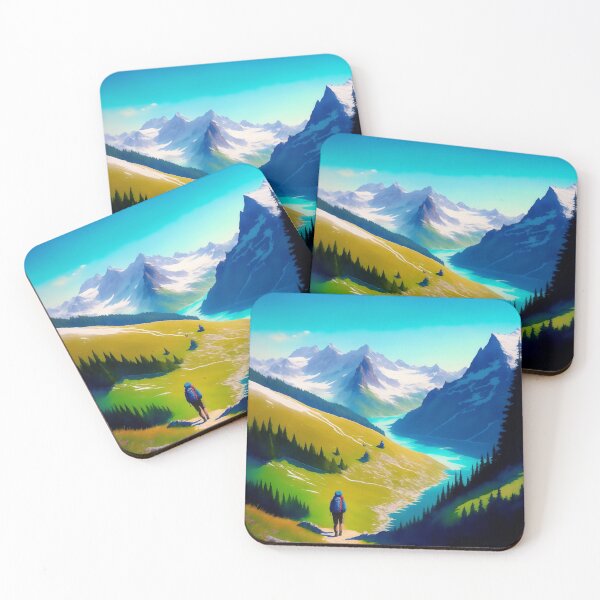 Artikelvorschau, Backpacker auf einem Trekking Trail entworfen und verkauft von Parag's Travel Shop.