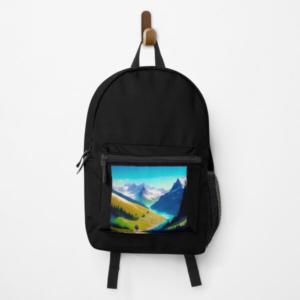 Artikelvorschau, Backpacker auf einem Trekking Trail entworfen und verkauft von Parag's Travel Shop.