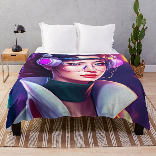 Item preview, Sexy Asian Girl Scientist in Goggles Retrowave AI Art designed and sold by unusualillusion.