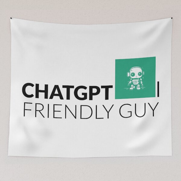 Item preview, chatgpt Friendly guy classic t-shirt designed and sold by Graphichut.