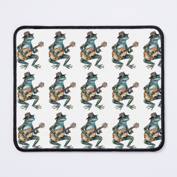 Item preview, Cottagecore Aesthetic Frog Playing Guitar Banjo Graphic designed and sold by sanadkarmakar.