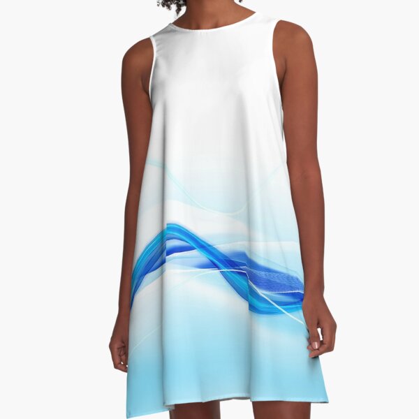 Water Flow A-Line Dress