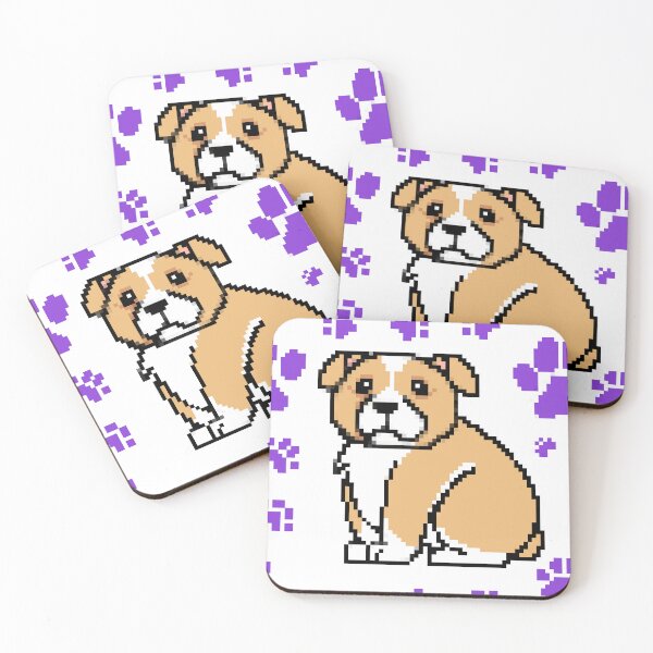 Item preview, cute doggo patterns purple  designed and sold by Chaoticzarts.
