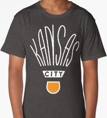 Kansas City Shuttlecock Type - White Long T-Shirt